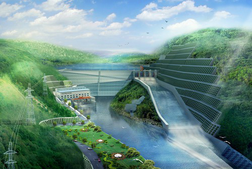 天安乡老挝南塔河1号水电站项目